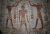 Lac Nasser - Temple d'Amada (Egypte) - Relief peint