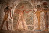 Lac Nasser - Temple de Derr (Egypte) - Relief peint