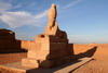 Lac Nasser - Wadi El Seboua (Egypte) - Sphinx du temple d'Harmakis